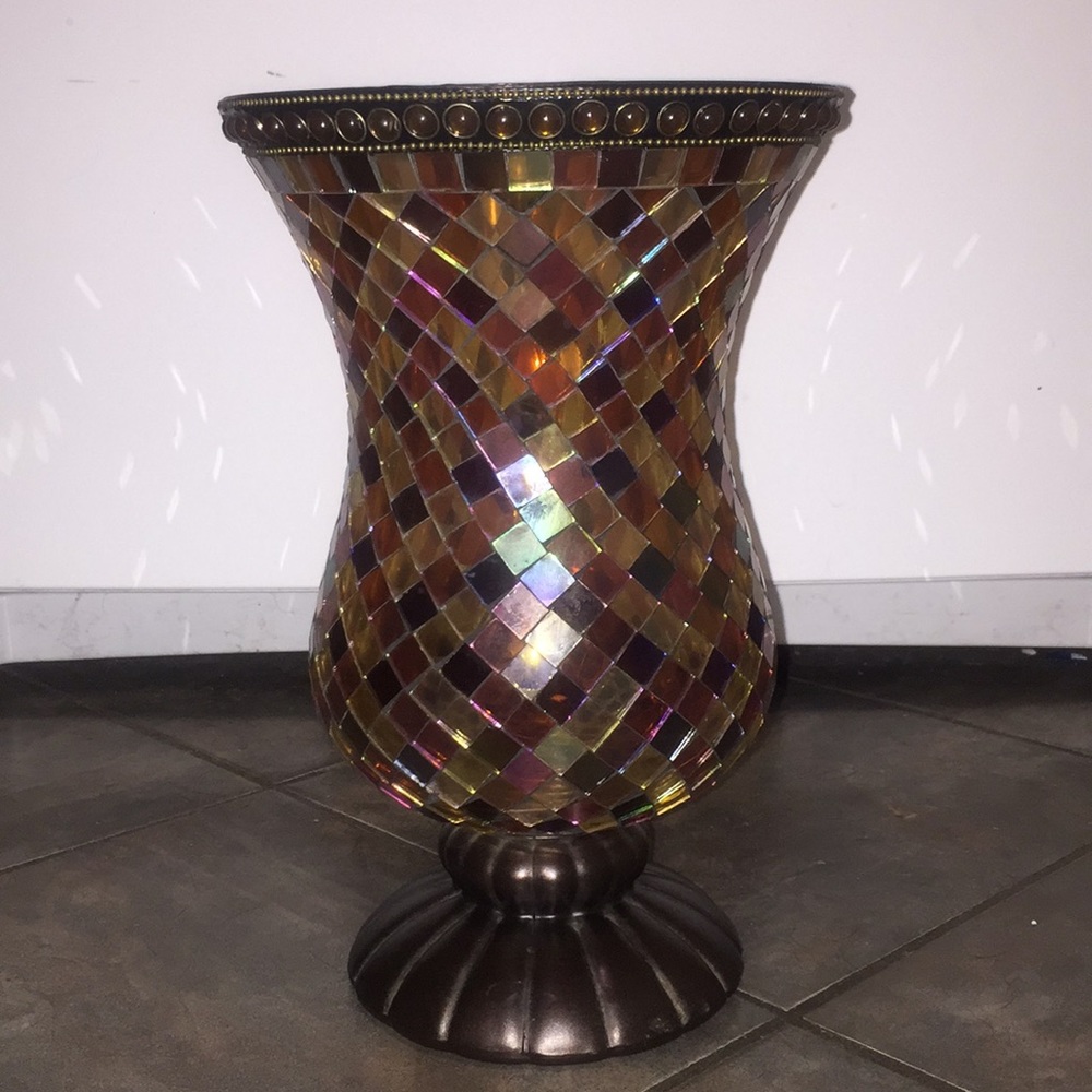 Partylite Mosaic Hurricane Vase